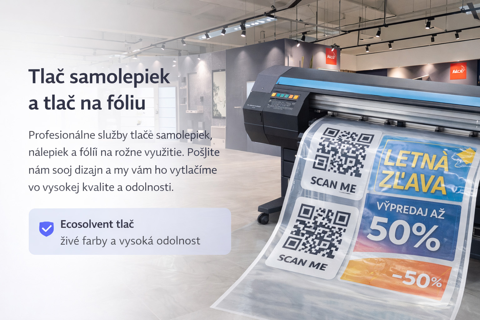 Tlač samolepiek a tlač na fóliu